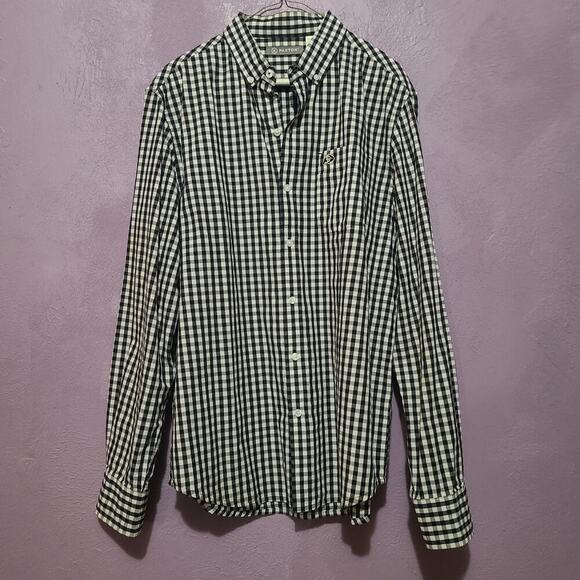 PAXTON MEN'S CU BUFFS LOGO BUTTON UP GINGHAM LS SHIRT SIZE L COLORADO UNIVERSITY - Picture 2 of 7